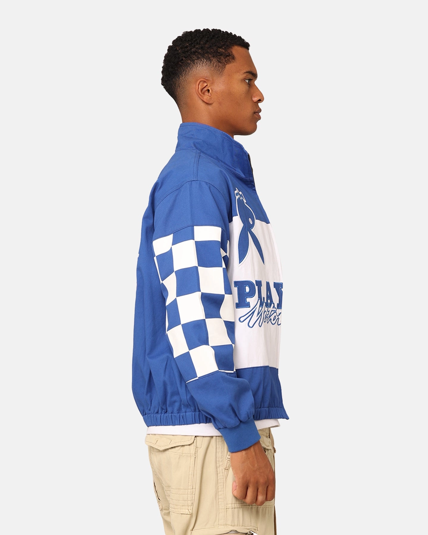 Playboy By Culture Kings Hot Pursuit Jacket Blue Windproof Closure