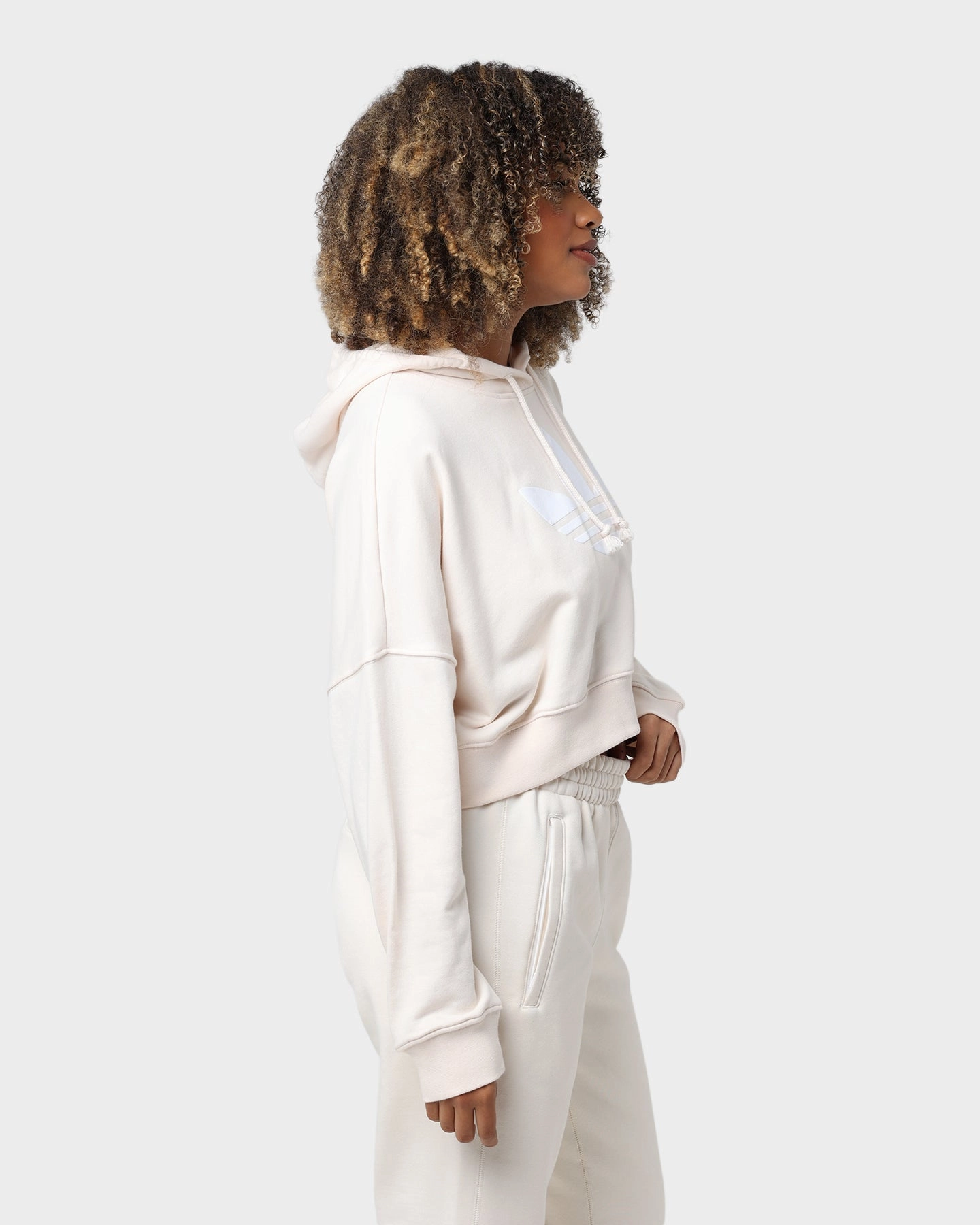 Adidas Women's Cropped Hoodie Wonder White professional
