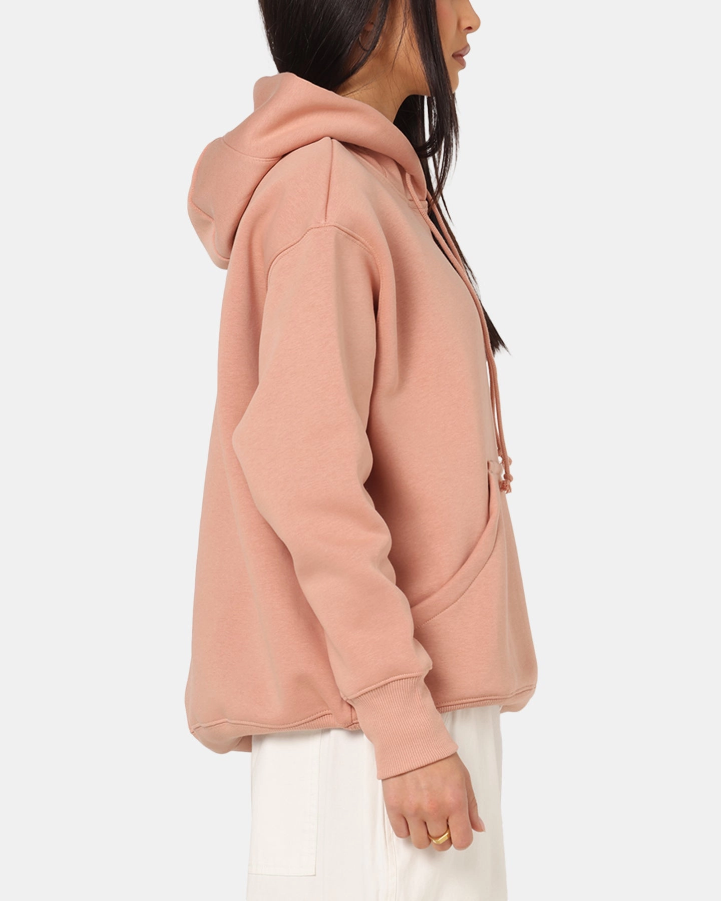 Nike Women's Sportswear Phoenix Fleece Oversized Pullover Hoodie Rose Gold Odor Resistant Treatment tag