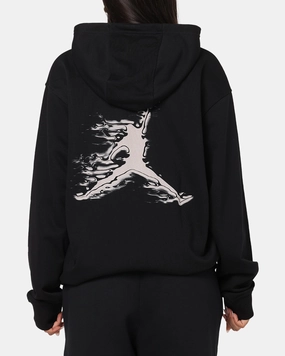 Lightweight insulation Jordan Dri-FIT Graphic Pullover Hoodie Black/White