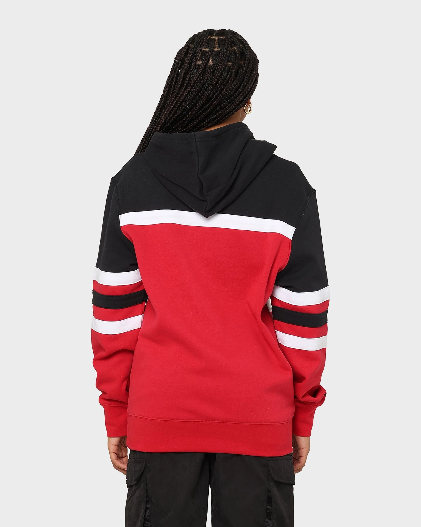 Mitchell & Ness Men's Chicago Bulls Head Coach Hoodie Black Quick Dry Fabric