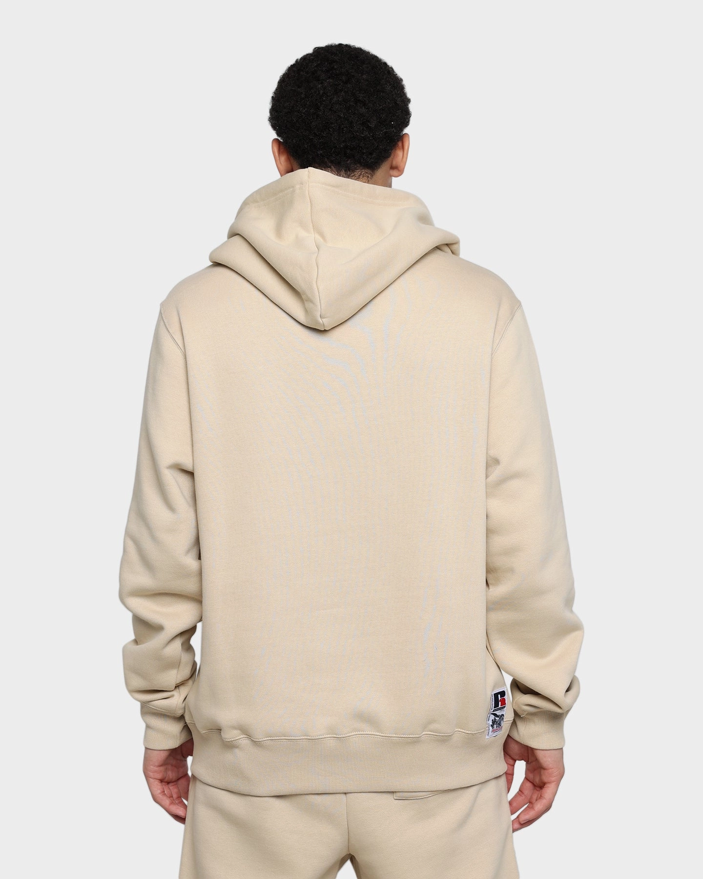Russell Athletic Boucle Fleece Hoodie Stone Easter wear Breathable Technology