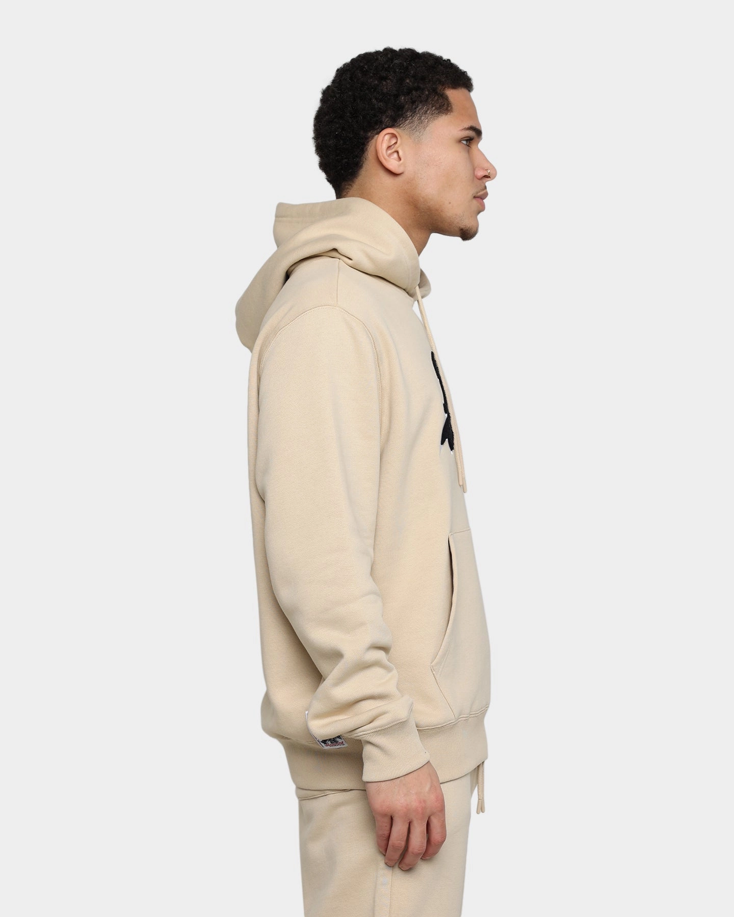 Russell Athletic Boucle Fleece Hoodie Stone Knee Length Calendar