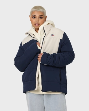 popular in Asia Russell Athletic Splinter Puffer Jacket Navy