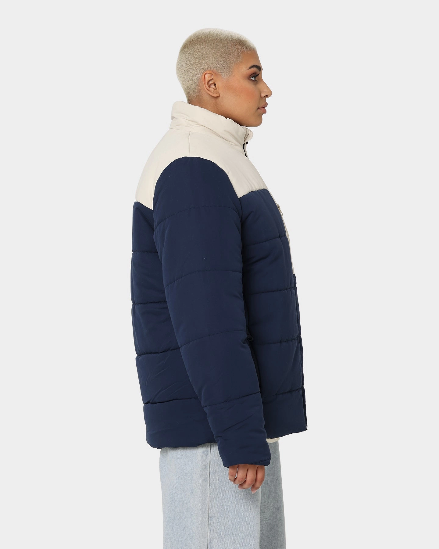 Russell Athletic Splinter Puffer Jacket Navy Confidence booster