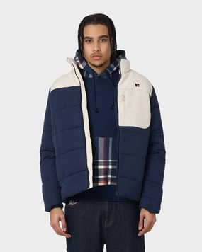 Russell Athletic Splinter Puffer Jacket Navy Quick Layering