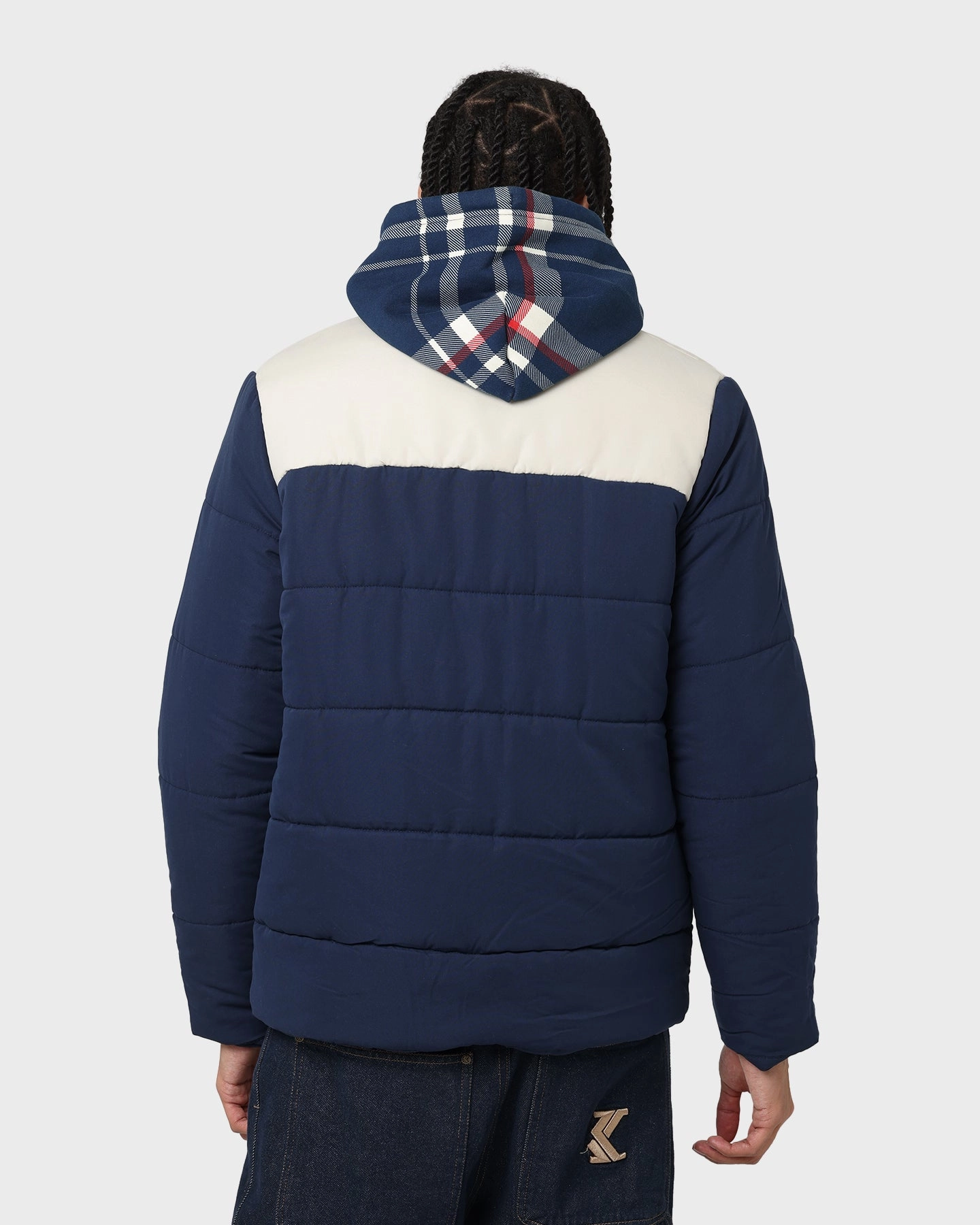 Russell Athletic Splinter Puffer Jacket Navy petite size