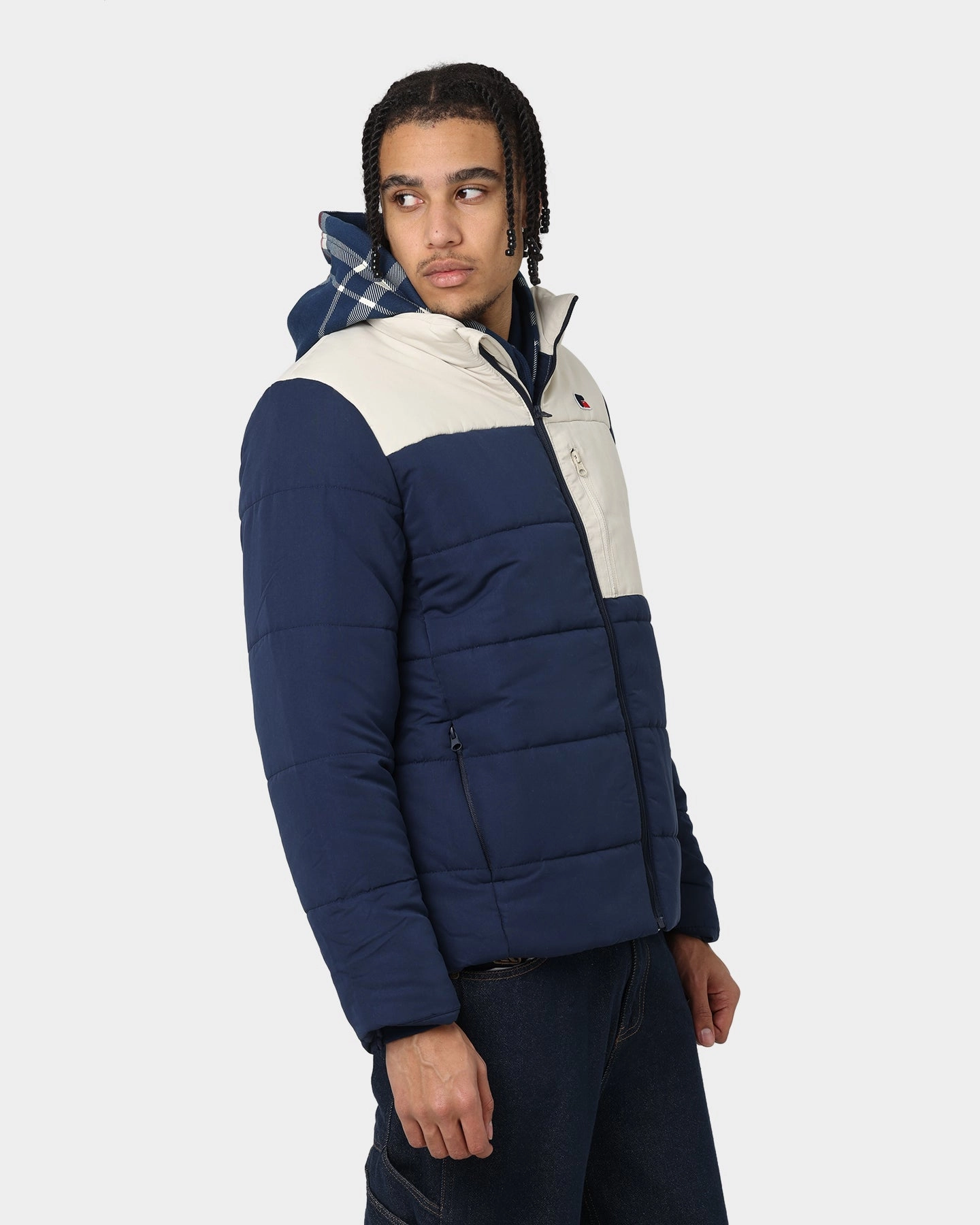 Russell Athletic Splinter Puffer Jacket Navy family trip Improve