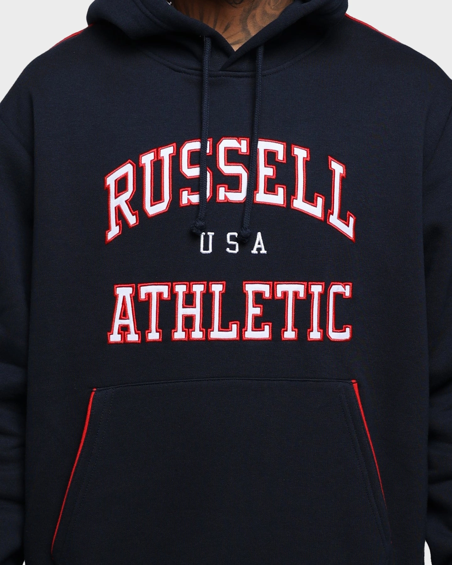 Low Profile Fasteners Russell Athletic USA Hoodie Ink