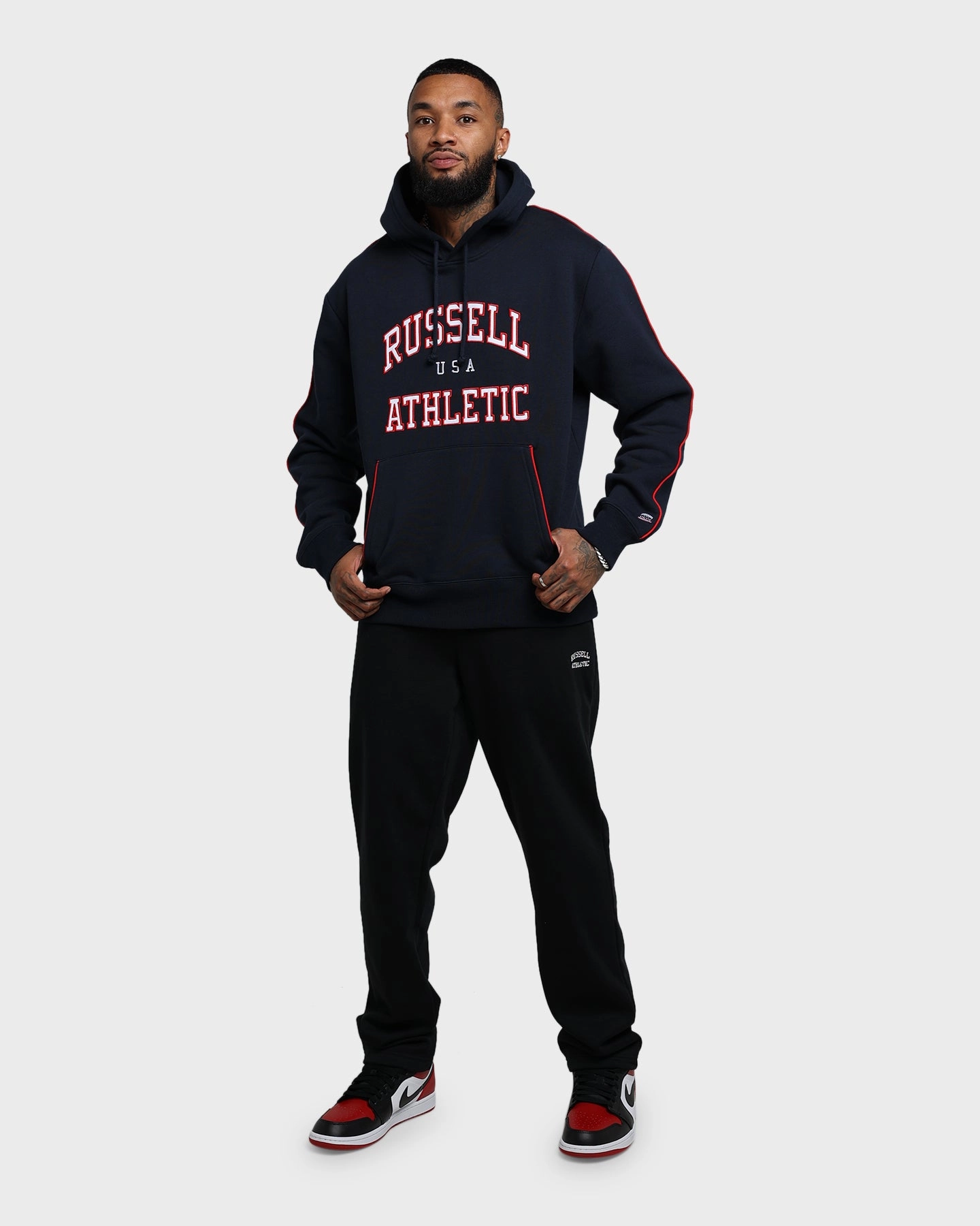 concert - goers Benchmark Russell Athletic USA Hoodie Ink