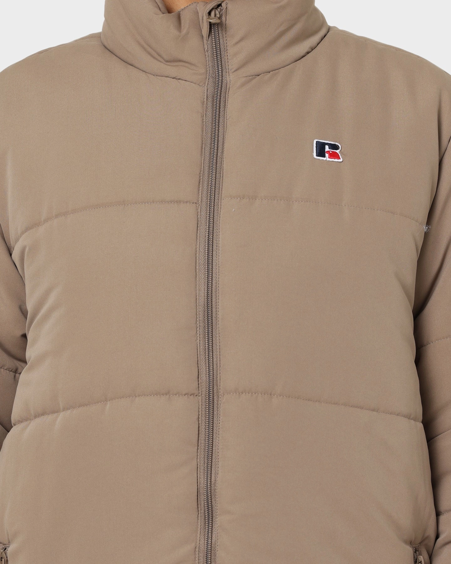 Flexible Zipper Guards Russell Redeemer Puffer Jacket Peat