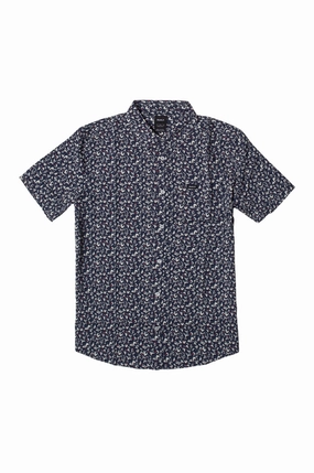 Moisture Wicking Layer Classic Design RVCA Bushwalk Short Sleeve Shirt