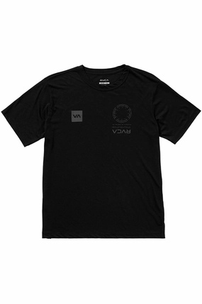 RVCA VA Mark Reflective Short Sleeve Sport Tee Relaxed Comfort Wear Comfy and Soft