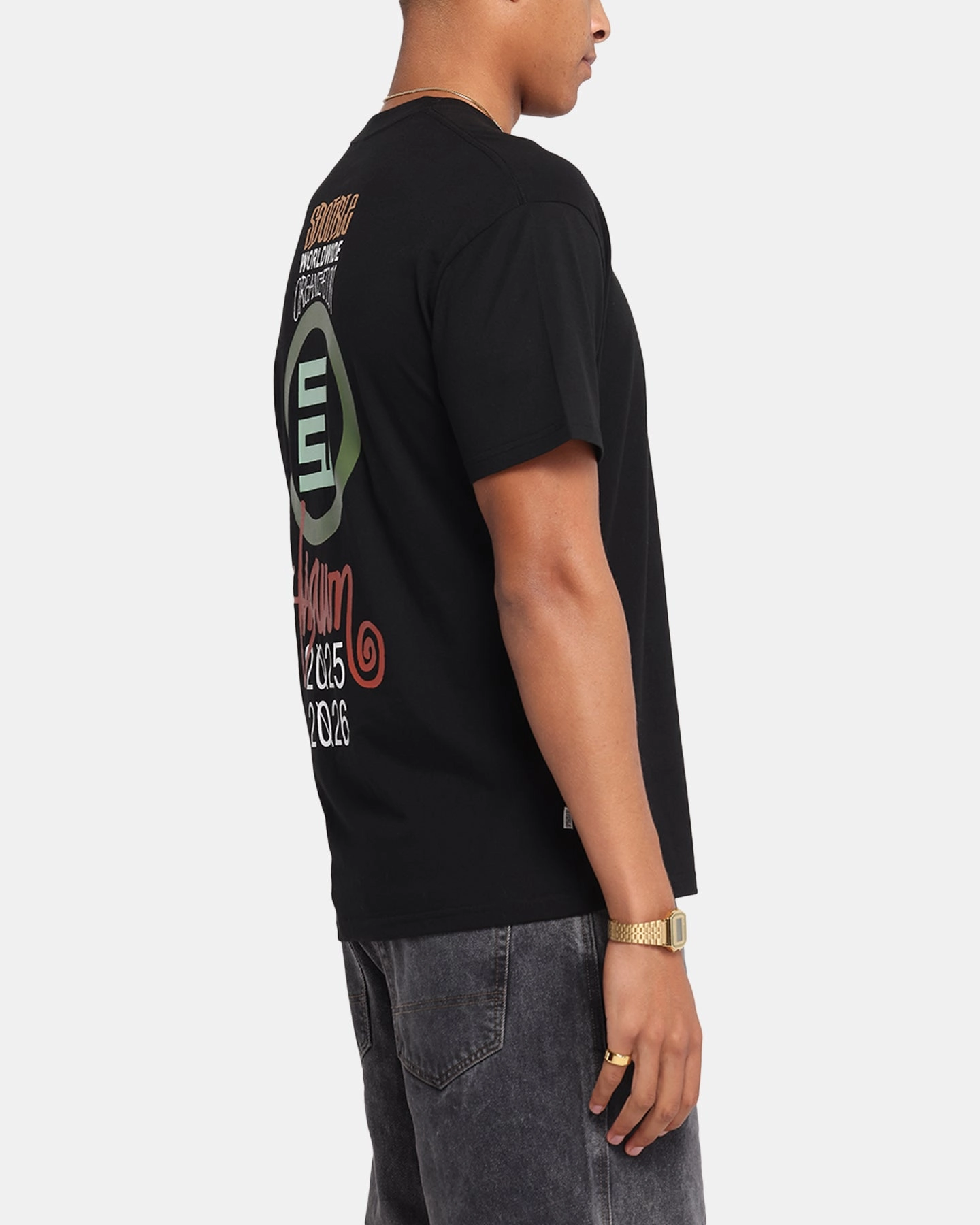Taped Neckline S Double 25/26 T-Shirt Black