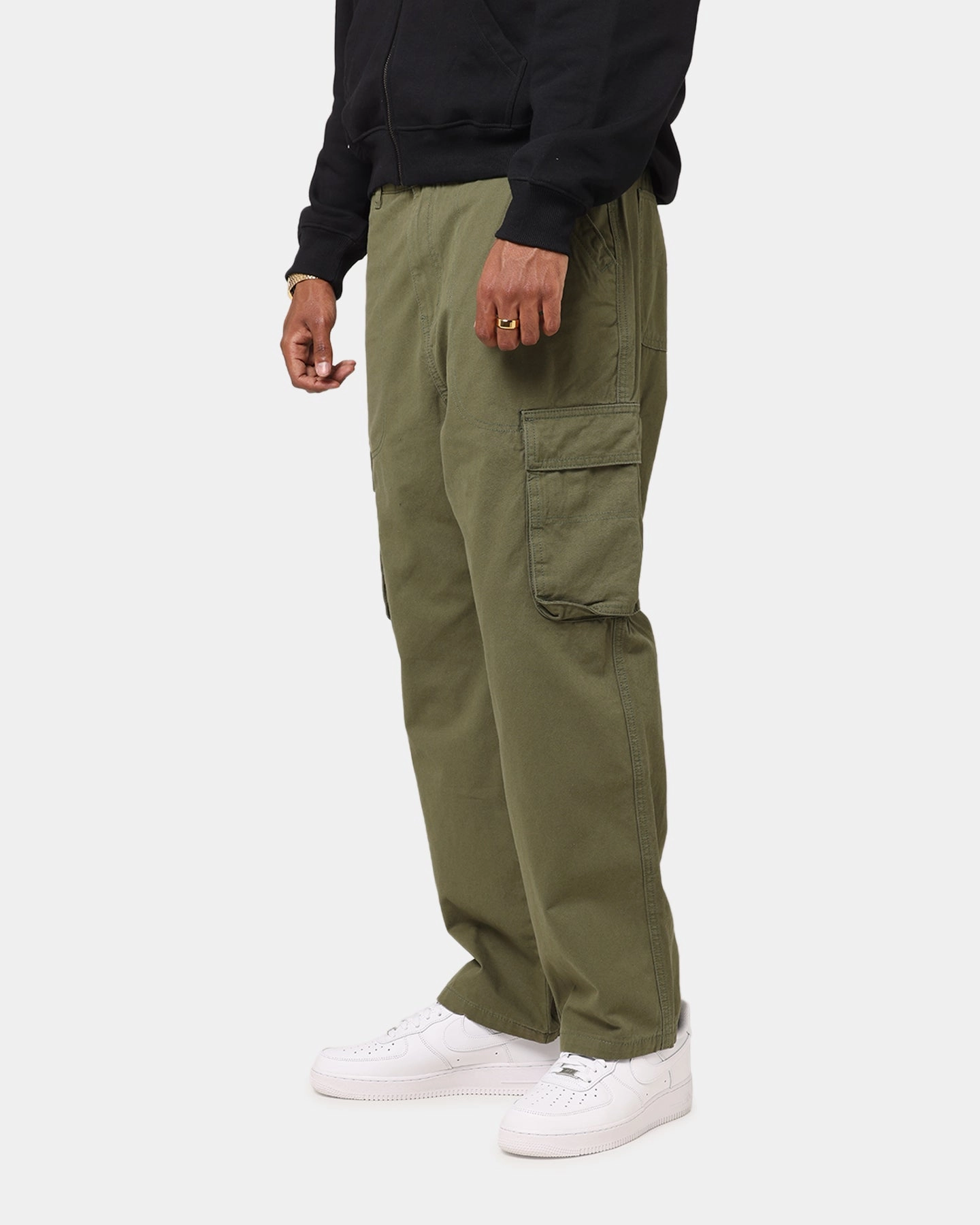 Durable Waistband Office Wear S Double Cargo Work Pant Army