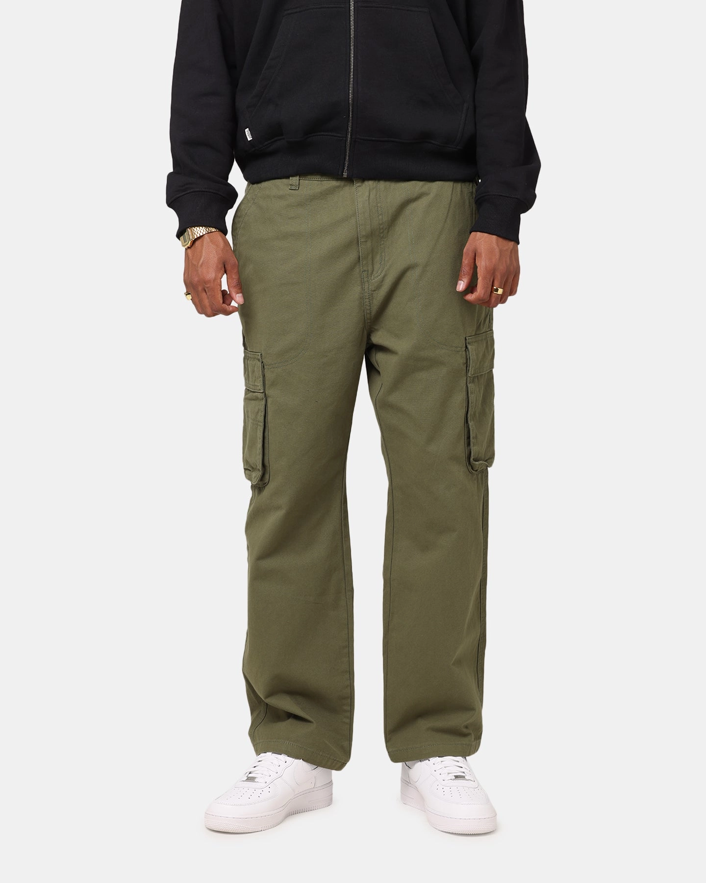 S Double Cargo Work Pant Army Quick Pack Fade Resistant