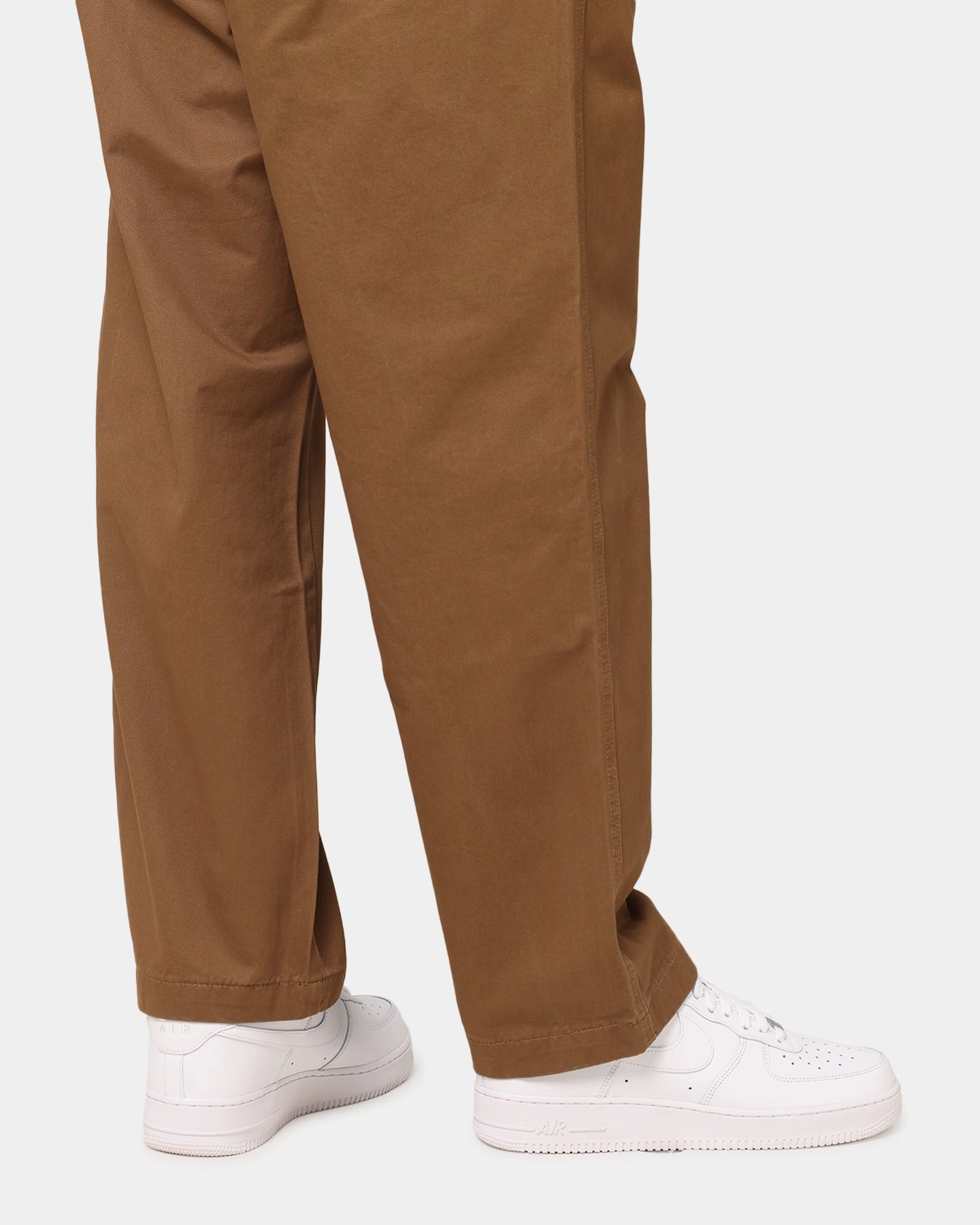 S Double Chino Pant Twill Brown Layering Comfort Soft and Cozy