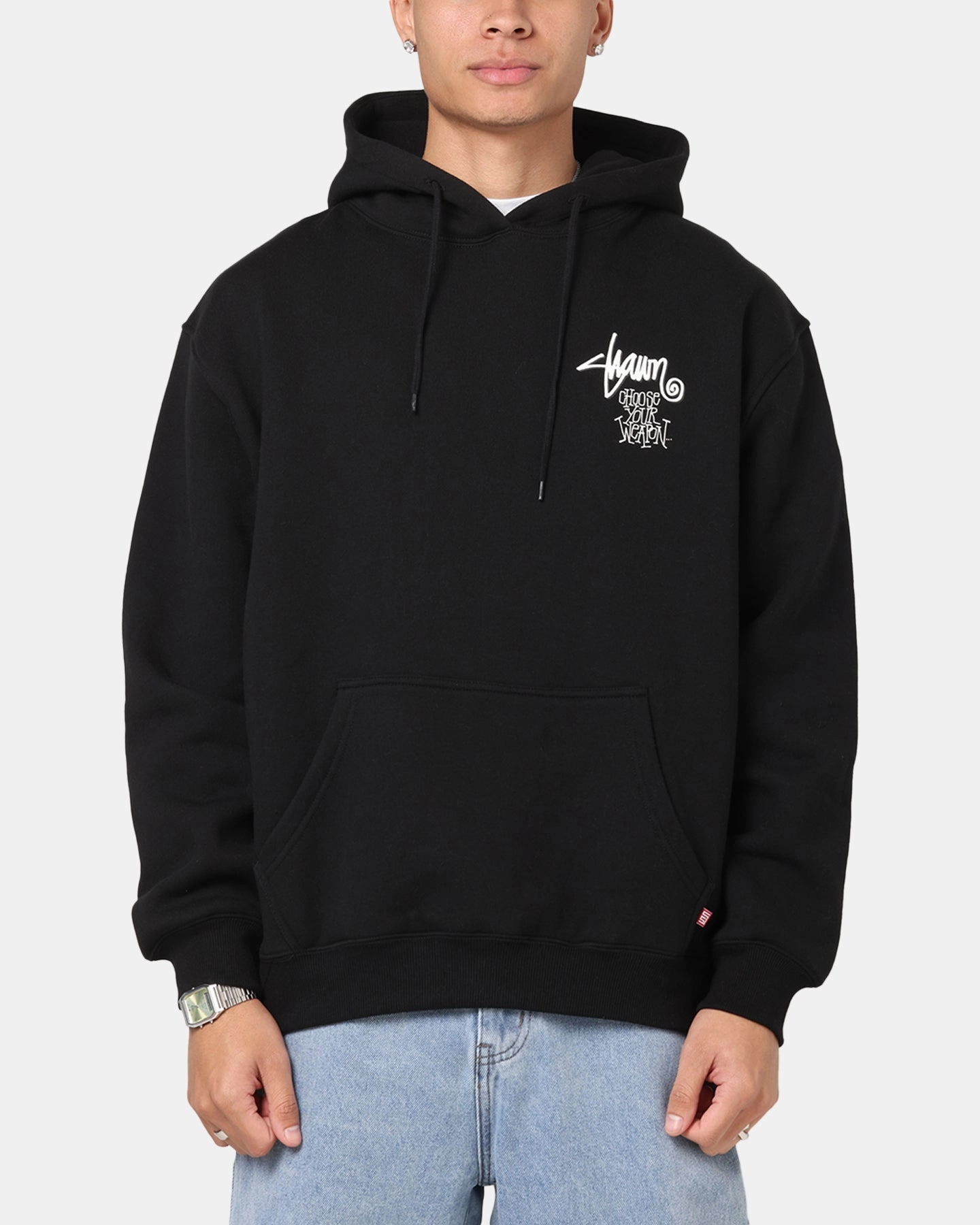 domestic users Snag Resistant Surface S Double Choose Your Weapon Hoodie Black