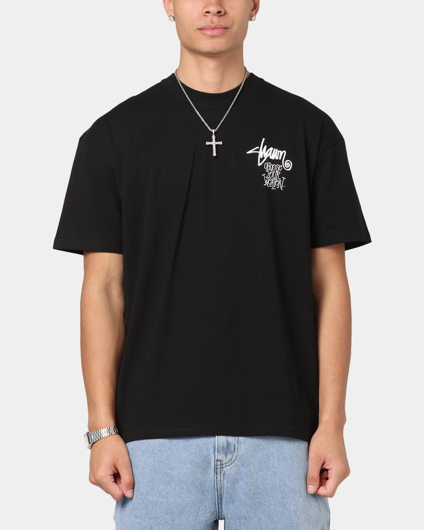 Street Ready No Shrink Technology S Double Choose Your Weapon T-Shirt Washed Black