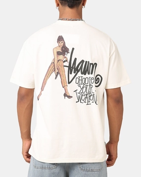 UV resistant S Double Choose Your Weapon T-Shirt Washed White