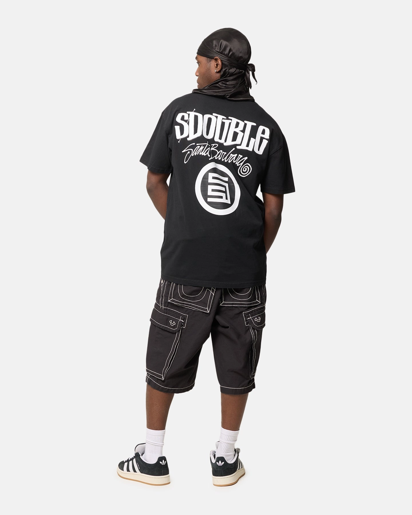 Light Trend S Double Combo Platter T-Shirt Washed Black