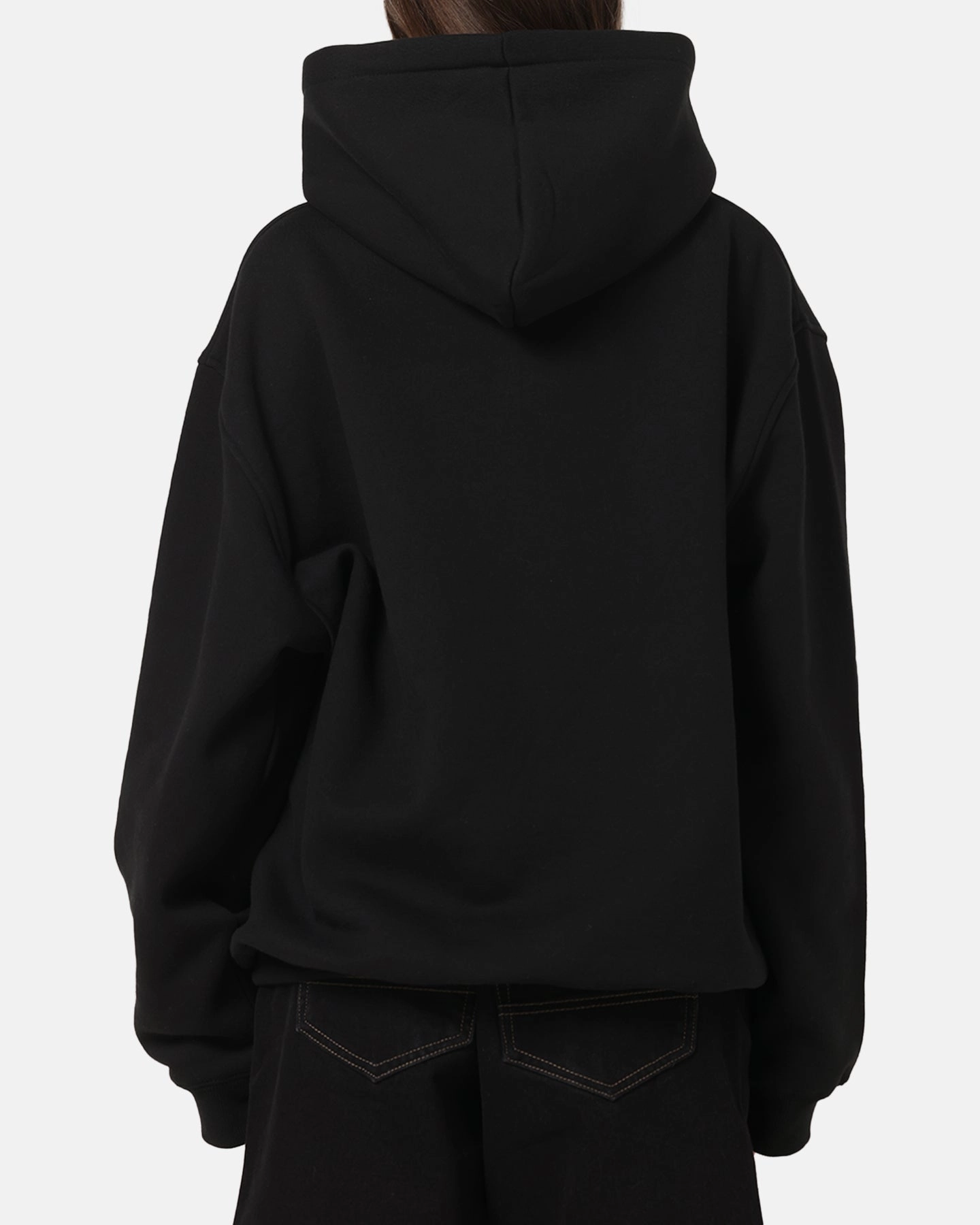 Casual Outdoor Layer S Double Crown Dot Hoodie Black