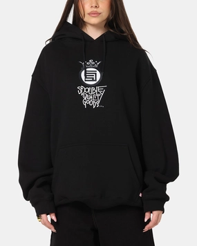 S Double Crown Dot Hoodie Black Range YKK Zipper