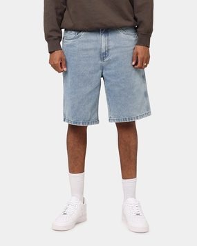 Anniversary Gift S Double Denim Standard Shorts Blue Washed Denim