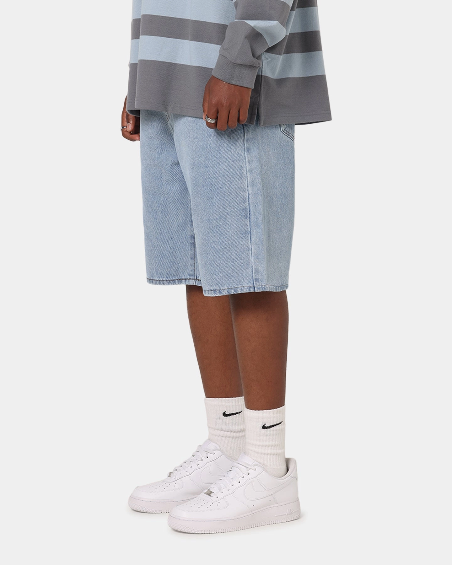 S Double Denim Standard Shorts Super Light Fade Resistant Material