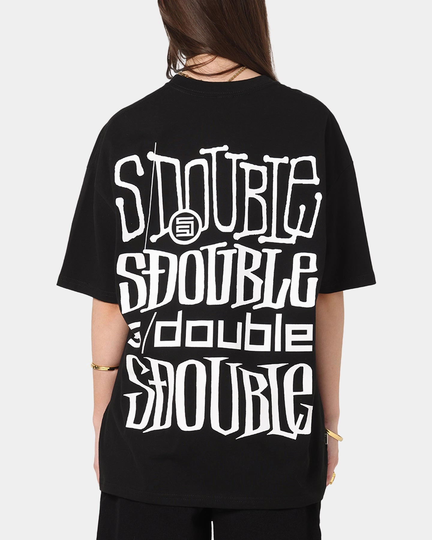 S Double Logofest T-Shirt Black back to school