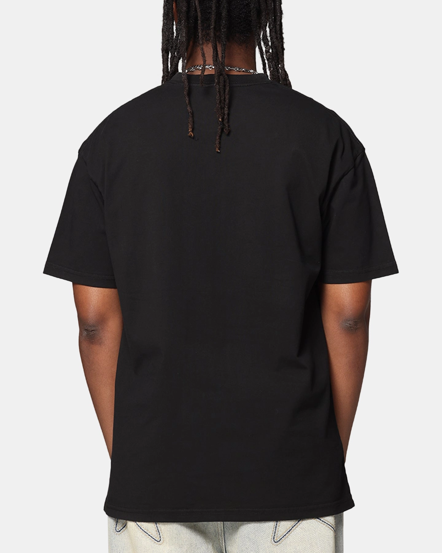 S Double Pocket T-Shirt Washed Black Cozy and Comfortable