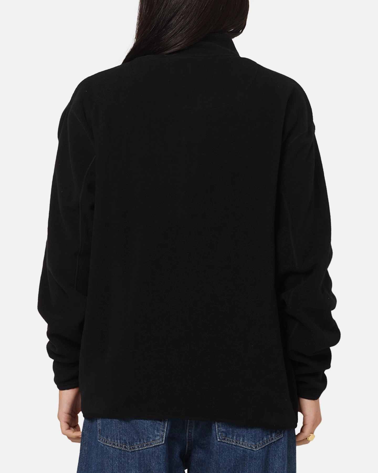 S Double Polar Fleece Jacket Black Last