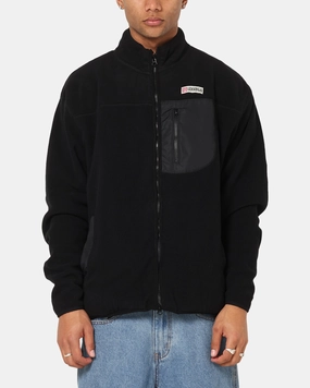 Multi Seasonal Breathable Lining S Double Polar Fleece Jacket Black