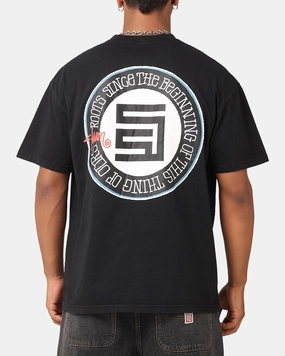 Timeless Comfort Wear Functional Wearable S Double Roots Dot T-Shirt Washed Black