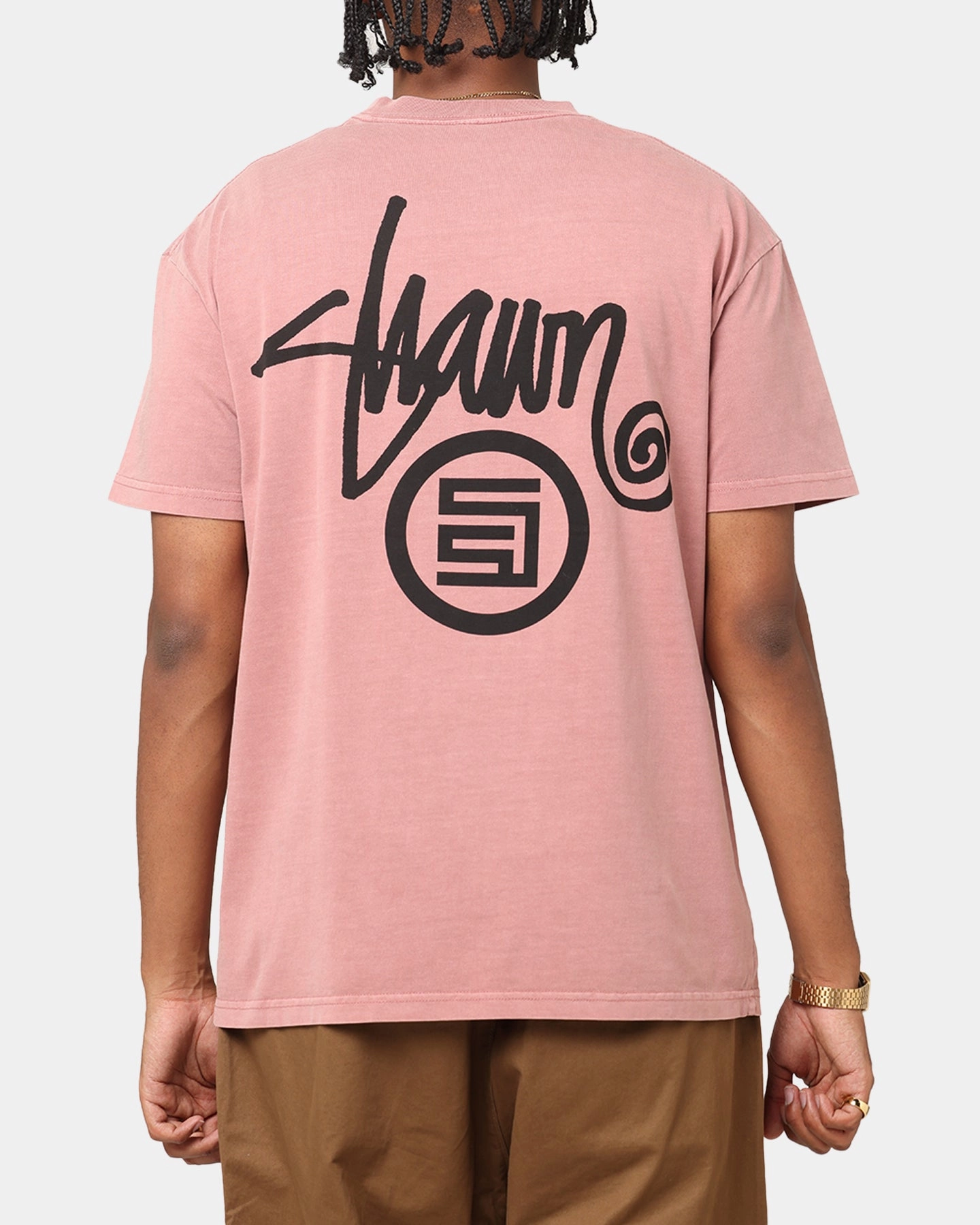 S Double Shawn Dot T-Shirt Rose Sleek Fit