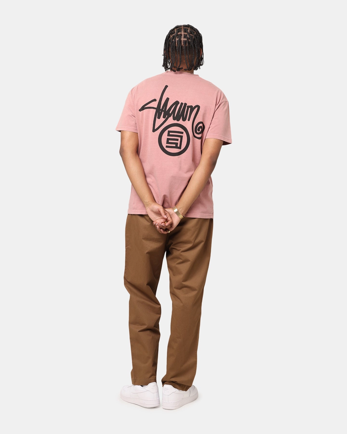 S Double Shawn Dot T-Shirt Rose Hypoallergenic fabric