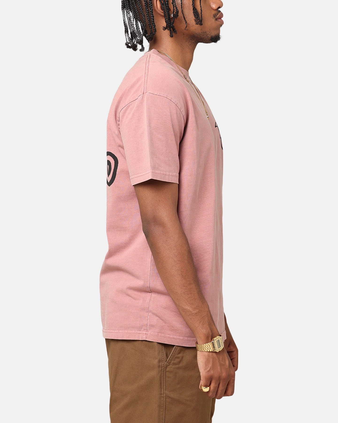 Office Attire S Double Shawn Dot T-Shirt Rose
