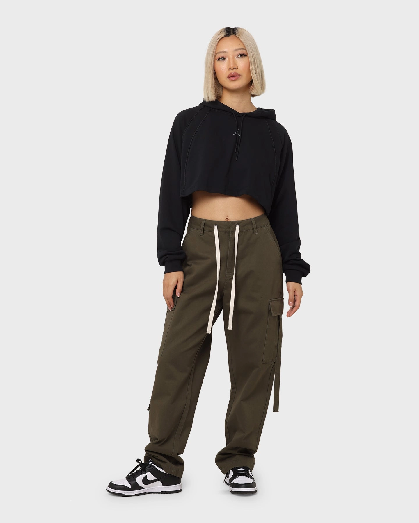 petite size Recommendation Jordan Women's Jordan Sport Crop Fleece Pullover Black