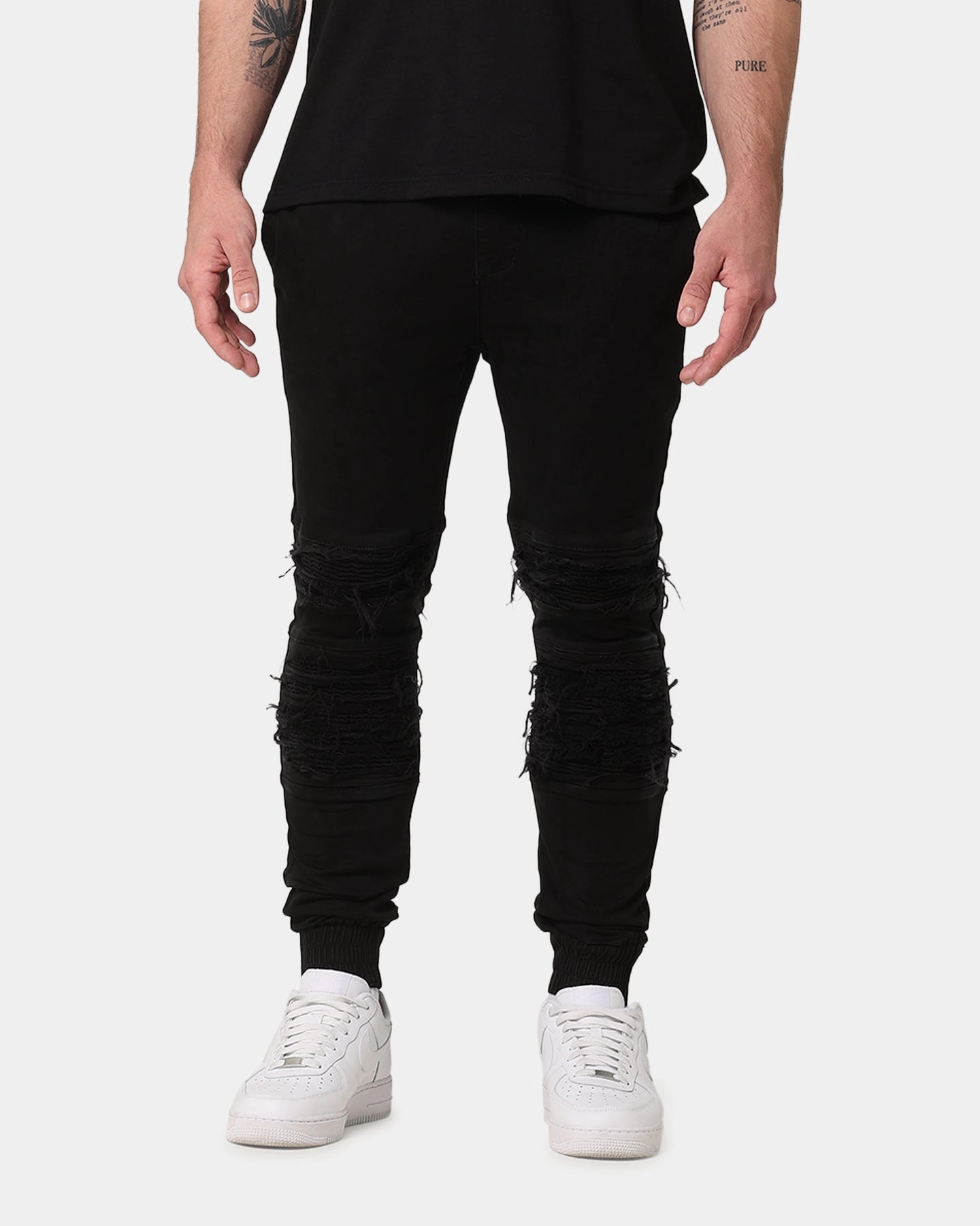 Saint Morta Abolished Joggers Black Pocket Reinforcement UVProtection