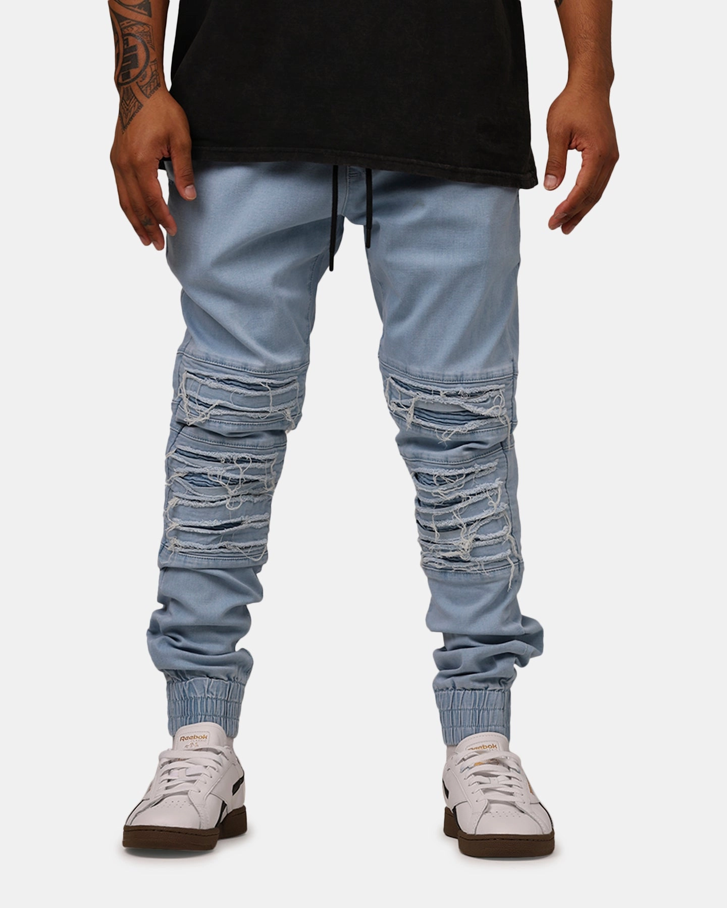 Saint Morta Abolished Joggers Light Blue Soft Texture