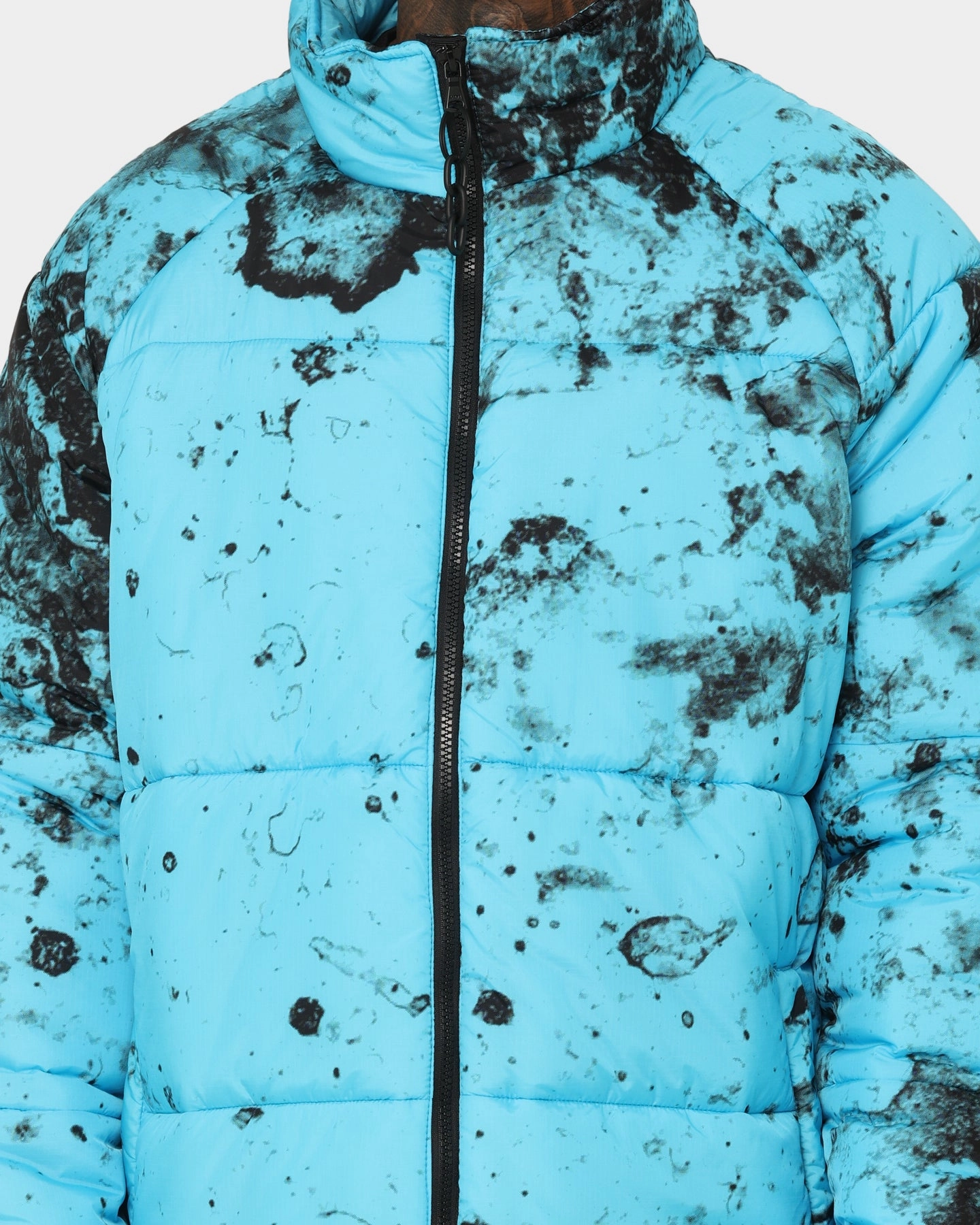 Saint Morta Acid Puffer Jacket Cyan/Black Sport Edge