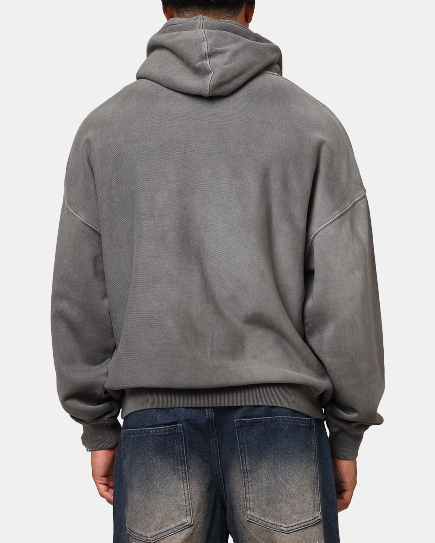 Saint Morta Adrenaline Boxy Hoodie Washed Charcoal Minimalist Aesthetic
