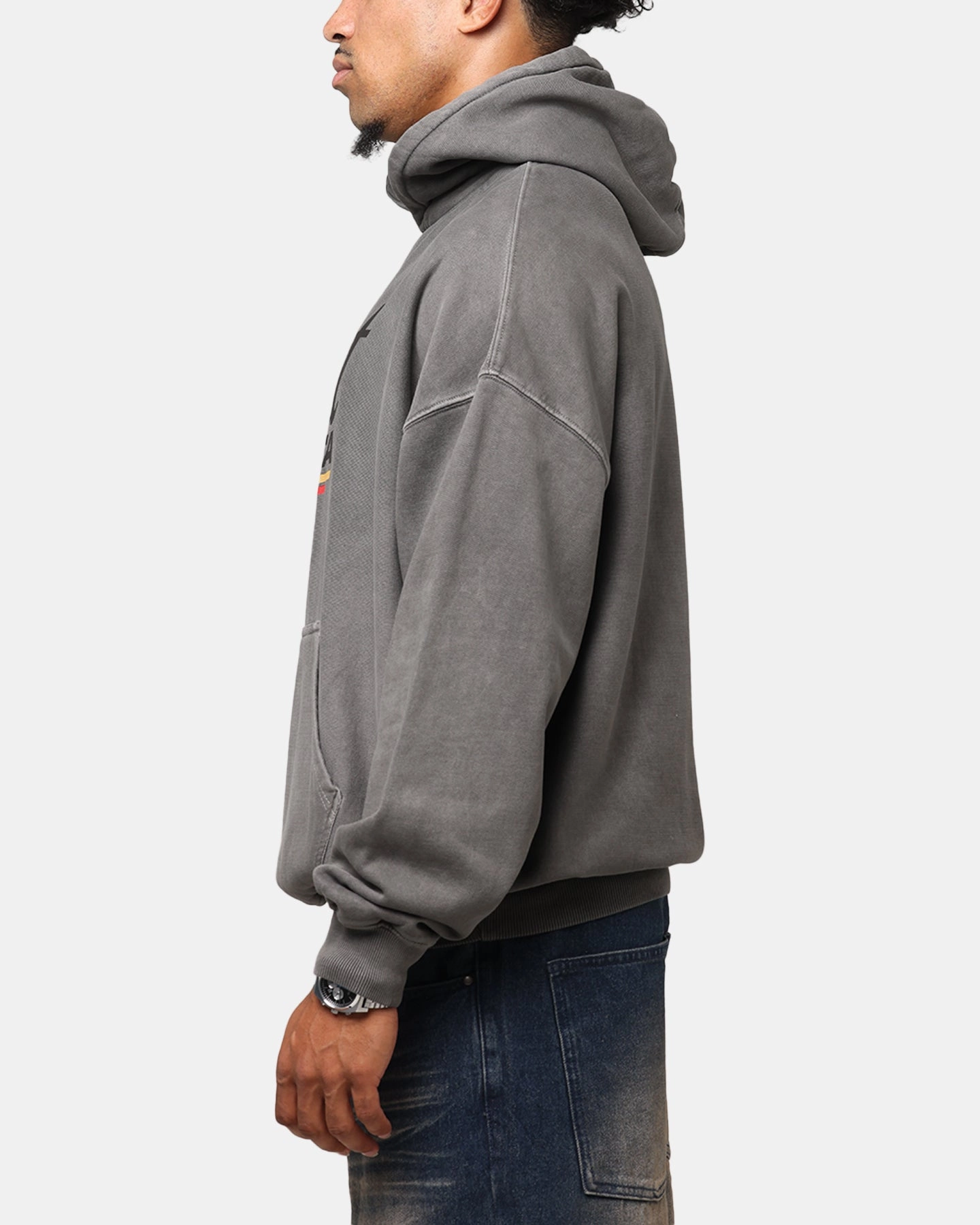 Saint Morta Adrenaline Boxy Hoodie Washed Charcoal outdated technology