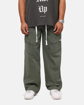 Side Pockets Saint Morta Aera Baggy Cargo Pants Vintage Khaki