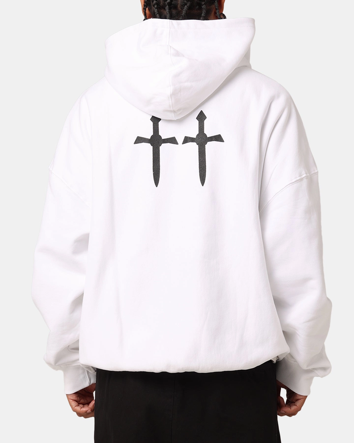 Saint Morta Ages Premium Hoodie White Cozy Jacket Layering Compatible