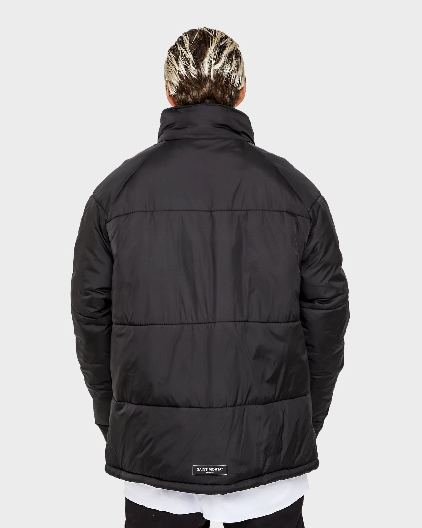 Streetwear Style Saint Morta Alpha Homora Puffer Jacket Black