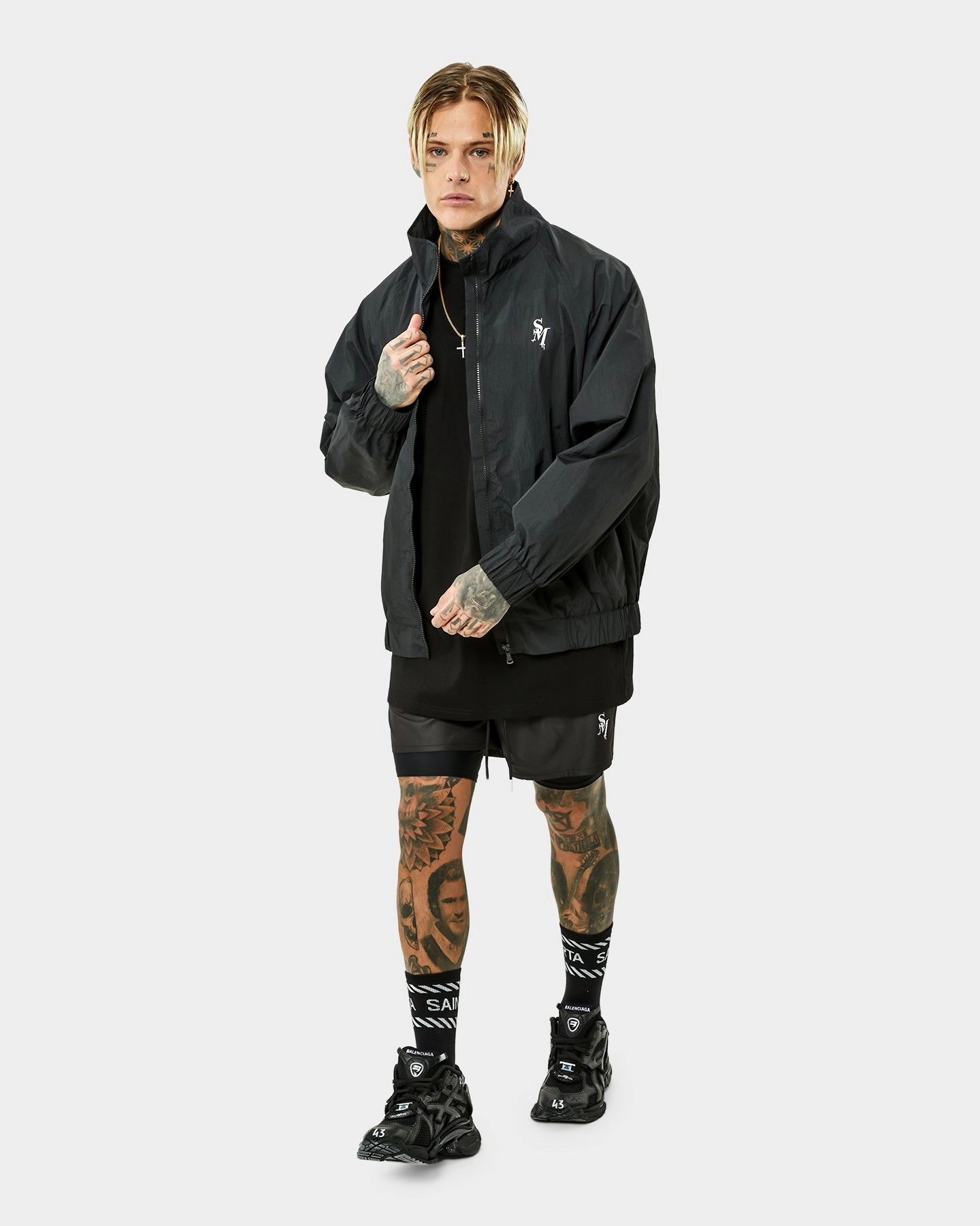 Saint Morta Alpha Homora Windbreaker Black/Silver astronauts Softshell Technology