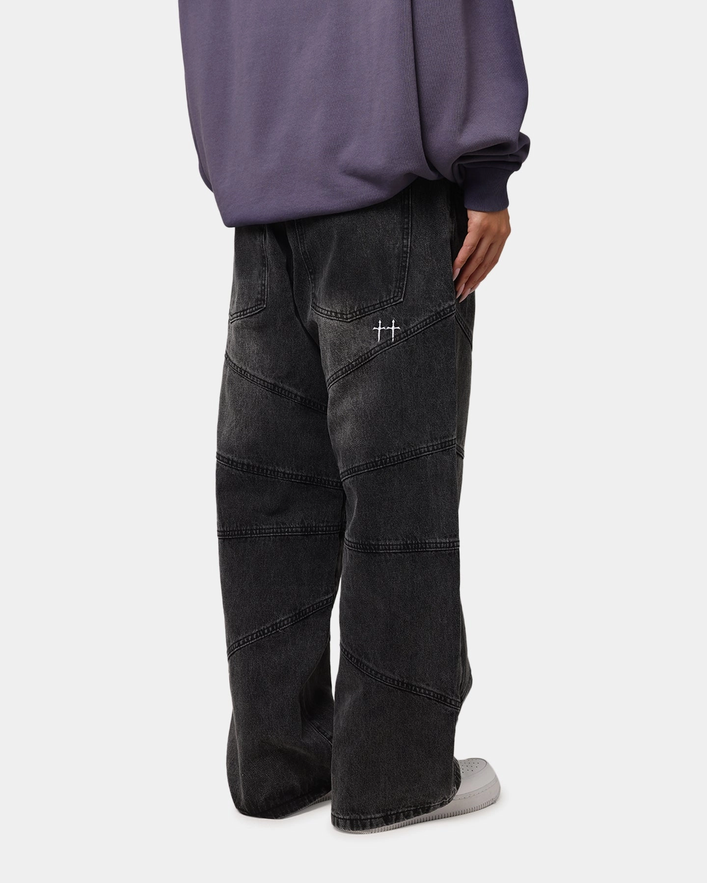Saint Morta Amplus Armoury Jeans Black Shadow Stretch Recovery Relaxed Aesthetic