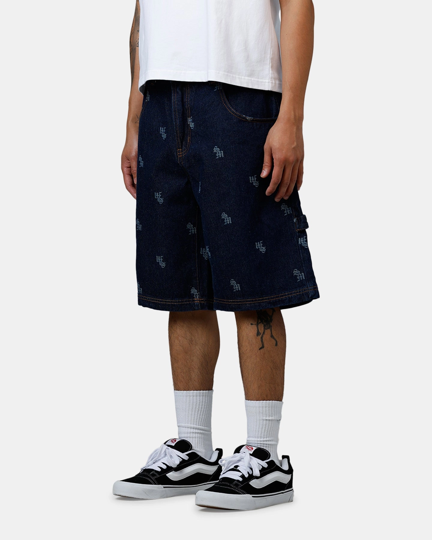 Ventilated Panels Saint Morta Amplus Denim Jorts Indigo/Tan