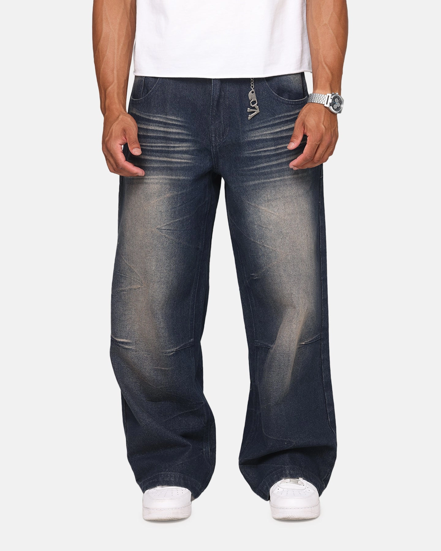 Saint Morta Amplus Jeans Antiquity Blue High Quality Holiday Vibes Winter Warmth